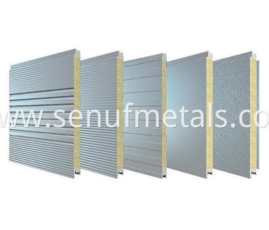 50 150mm Thickness Rockwool Sandwich Panel For Metal Wall Cladding System2